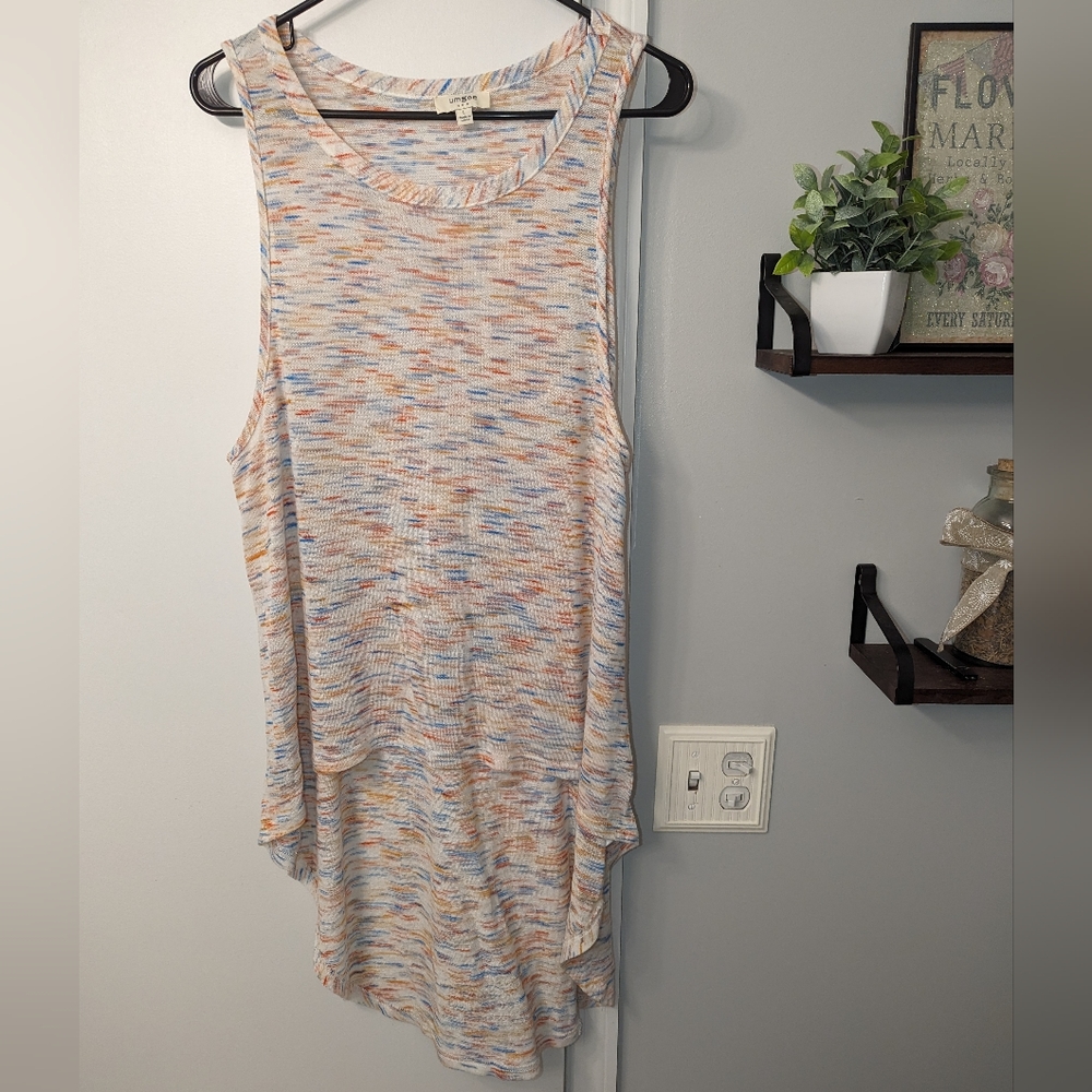 Confetti Speckled Tunic Tank Top